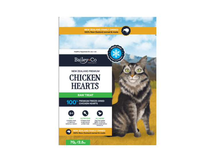 Bailey + Co Chicken Hearts 70g