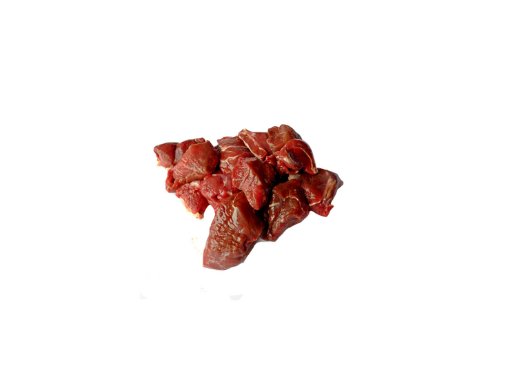 Venison meat pieces